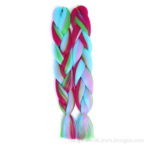 Wholesale Synthetic Super Jumbo Hair Braids Yaki Texture hair bundles extension high quality Braiding Hair Extensions